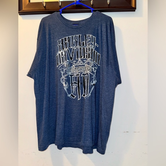 Harley-Davidson Dark Blue Graphic Tee Size 3X - Picture 1 of 8